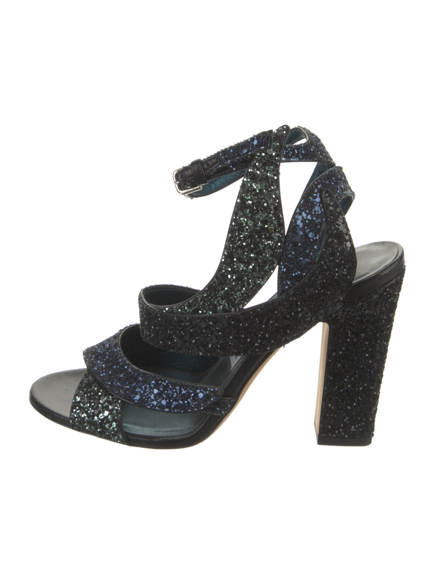 Jimmy Choo Glitter Glitter Accents Sandals