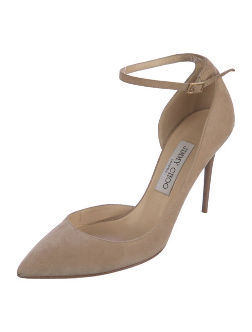 Jimmy Choo Suede D'Orsay Pumps