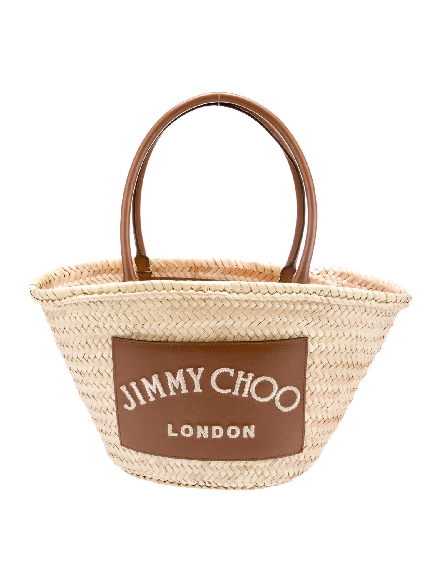 Jimmy Choo Straw Shoulder Bag