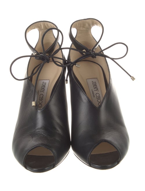 Jimmy Choo Leather T-Strap Pumps