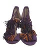 Jimmy Choo Suede Tassel Accents Sandals