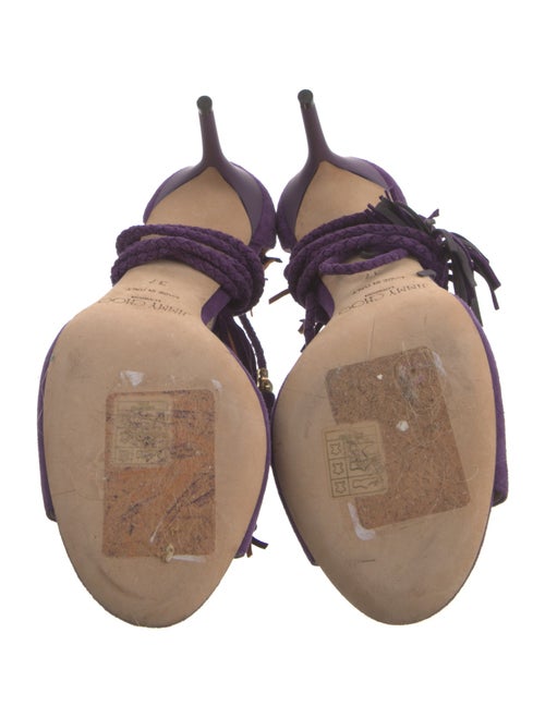 Jimmy Choo Suede Tassel Accents Sandals