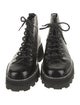 Jimmy Choo Leather Crystal Embellishments Combat Boots