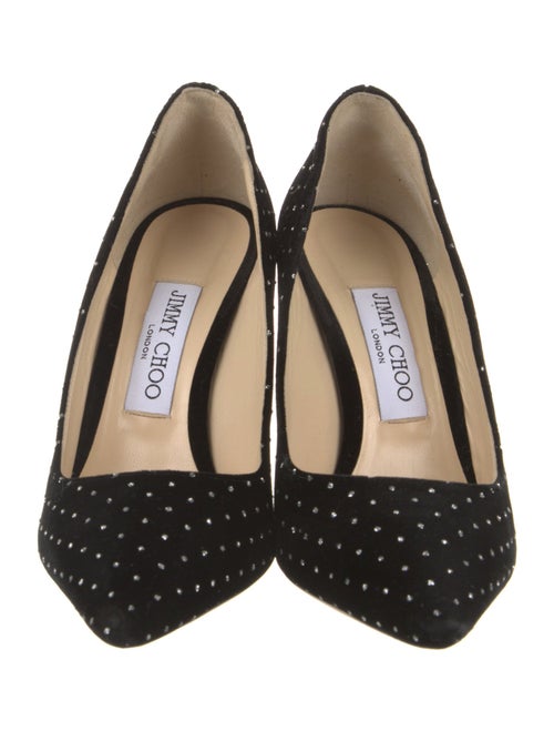 Jimmy Choo Velvet Crystal Embellishments Pumps