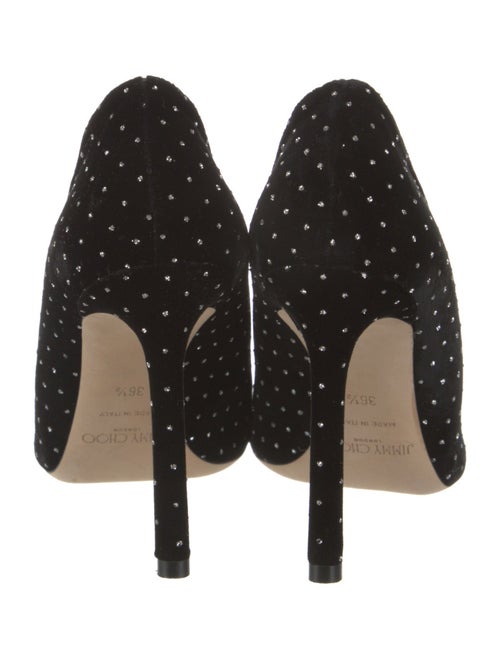 Jimmy Choo Velvet Crystal Embellishments Pumps
