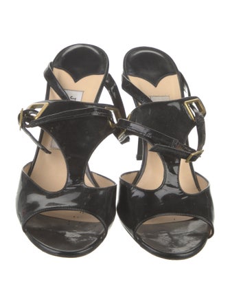 Jimmy Choo Patent Leather Slides