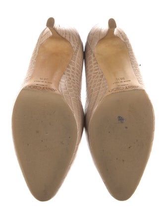 Jimmy Choo Leather Animal Print Pumps