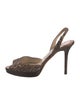 Jimmy Choo Glitter Animal Print Slingback Pumps