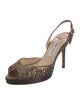 Jimmy Choo Glitter Animal Print Slingback Pumps