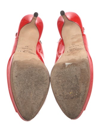 Jimmy Choo Patent Leather Slingback Sandals