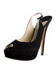 Jimmy Choo Suede Slingback Sandals