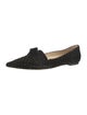 Jimmy Choo Velvet Bow Accents Ballet Flats