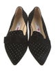 Jimmy Choo Velvet Bow Accents Ballet Flats