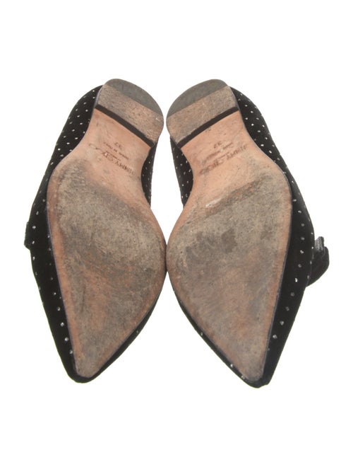 Jimmy Choo Velvet Bow Accents Ballet Flats