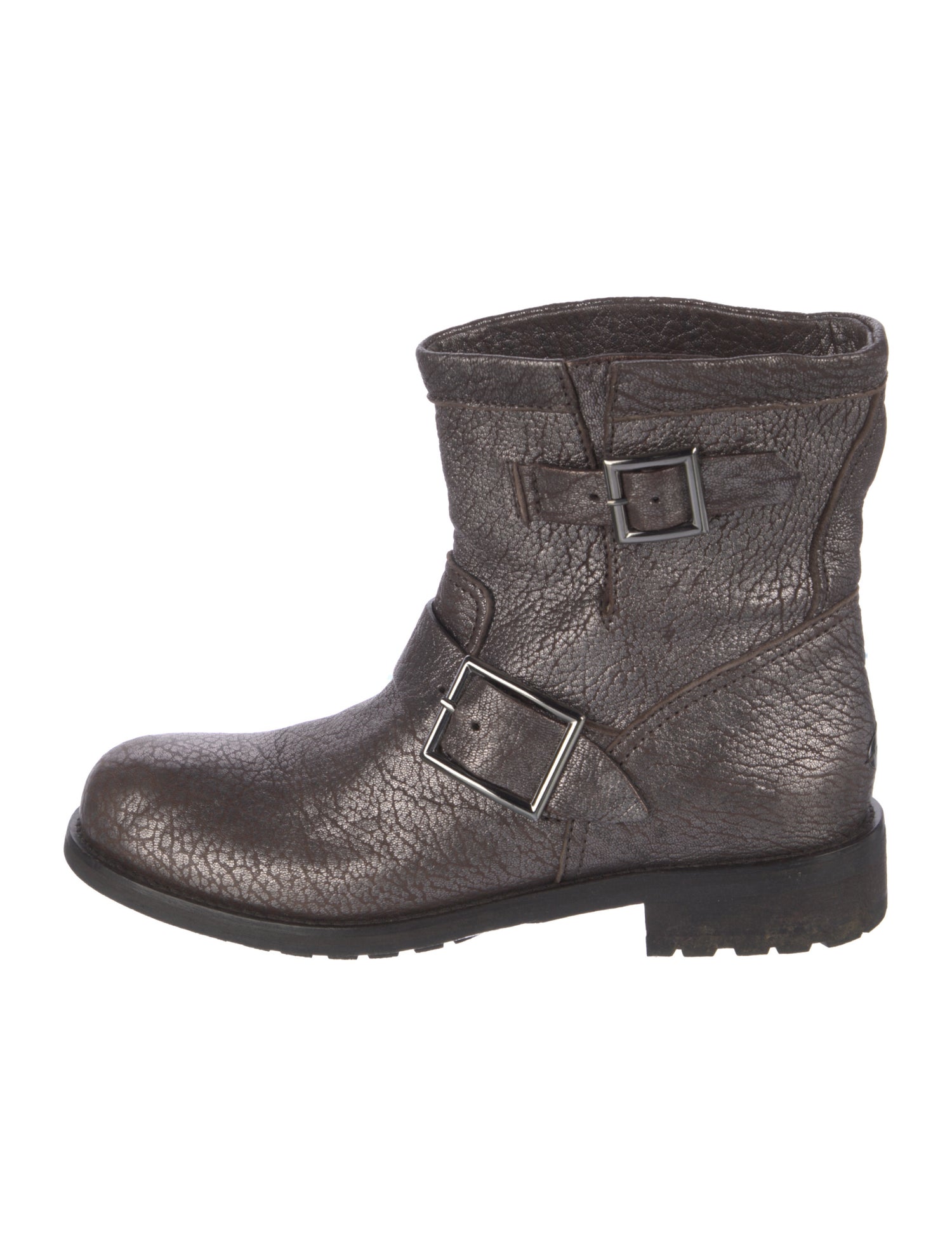 Jimmy Choo Leather Moto Boots