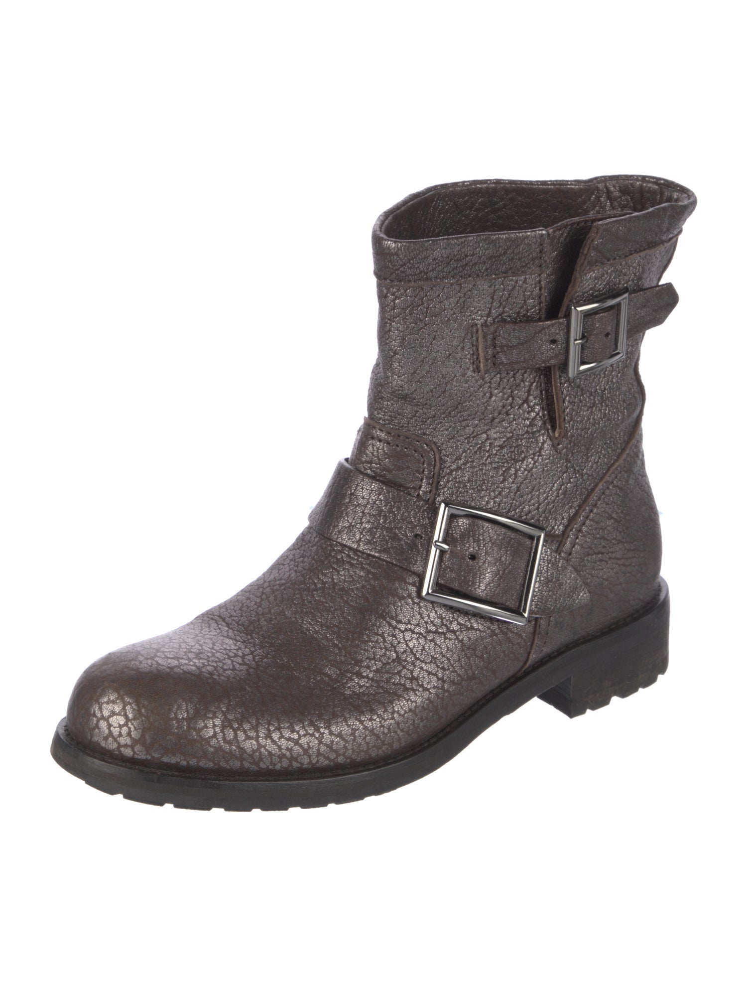 Jimmy Choo Leather Moto Boots