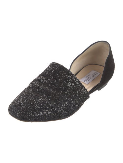 Jimmy Choo Glitter Glitter Accents D'Orsay Flats
