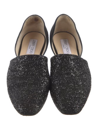 Jimmy Choo Glitter Glitter Accents D'Orsay Flats