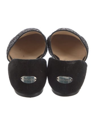 Jimmy Choo Glitter Glitter Accents D'Orsay Flats