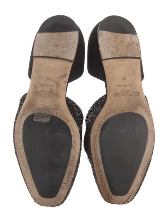 Jimmy Choo Glitter Glitter Accents D'Orsay Flats