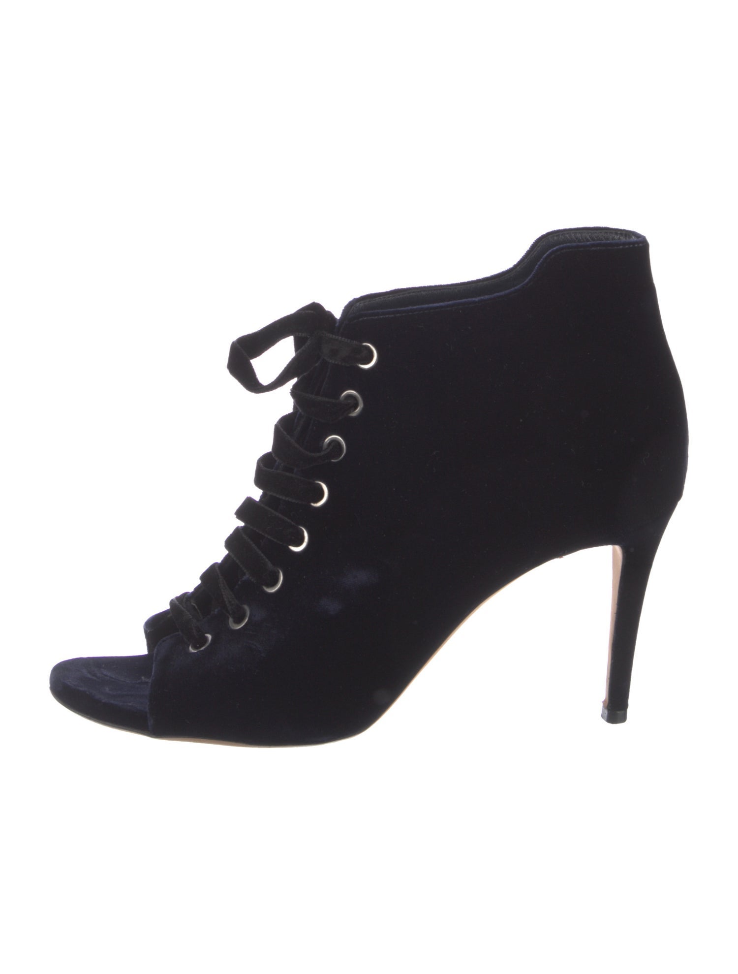 Jimmy Choo Velvet Lace-Up Boots