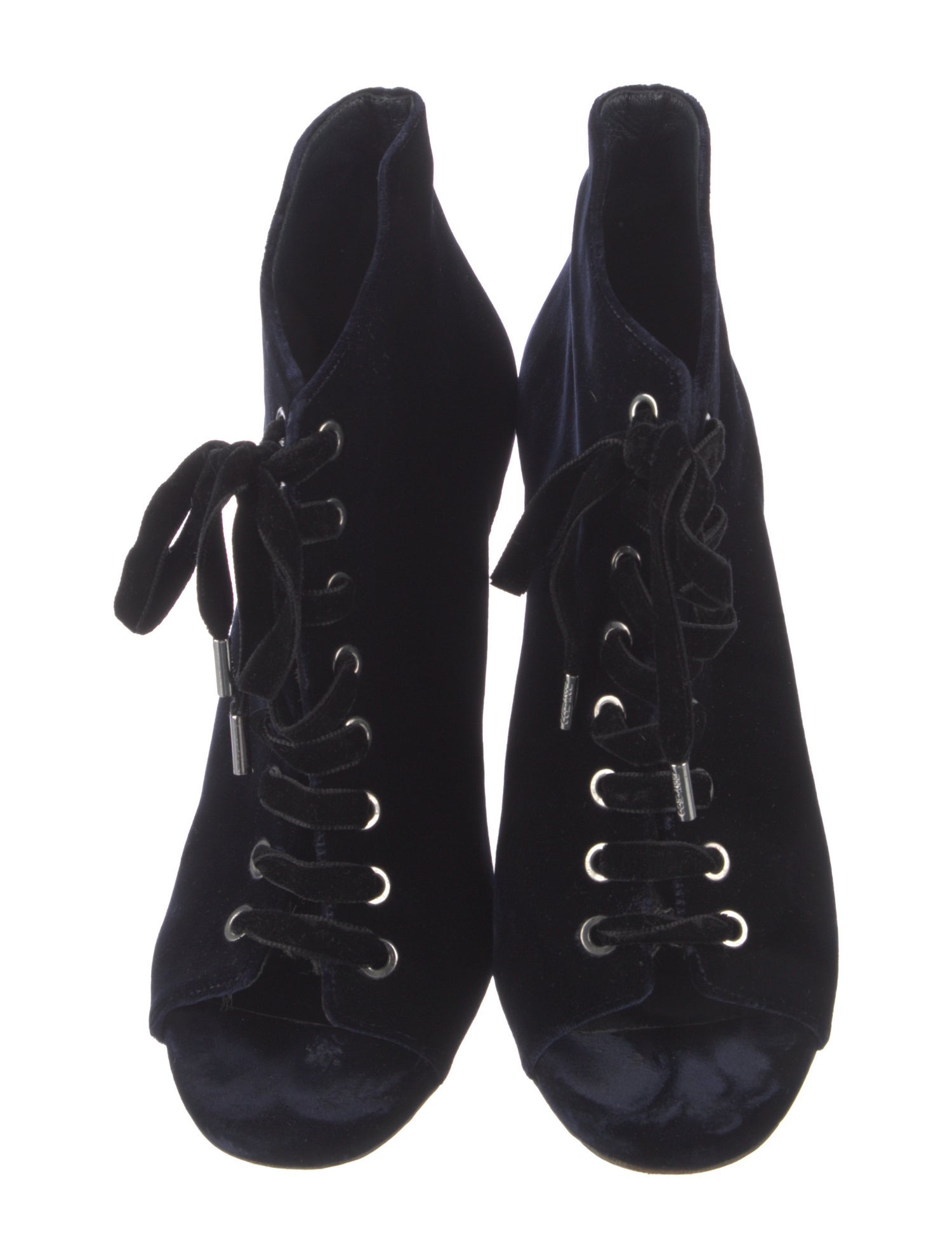 Jimmy Choo Velvet Lace-Up Boots