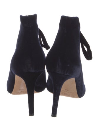 Jimmy Choo Velvet Lace-Up Boots