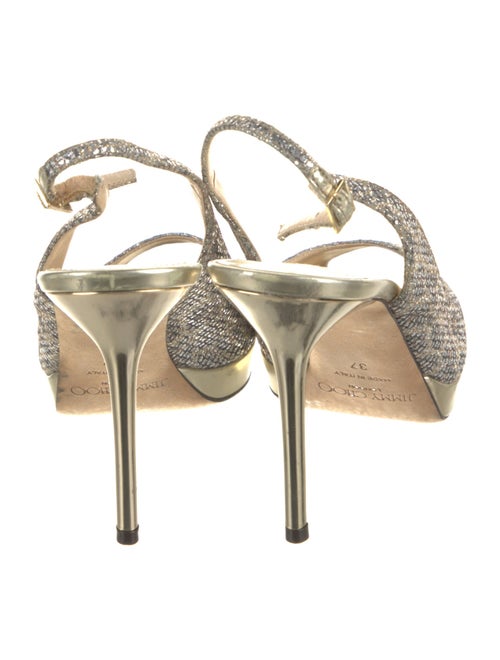 Jimmy Choo Glitter Accents Slingback Sandals