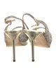 Jimmy Choo Glitter Accents Slingback Sandals