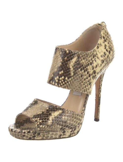 Jimmy Choo Leather Animal Print Pumps