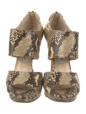 Jimmy Choo Leather Animal Print Pumps