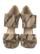 Jimmy Choo Leather Animal Print Pumps