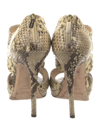 Jimmy Choo Leather Animal Print Pumps