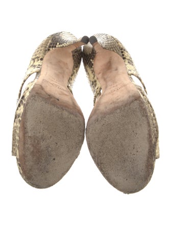 Jimmy Choo Leather Animal Print Pumps