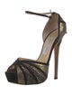 Jimmy Choo Suede Printed D'Orsay Pumps