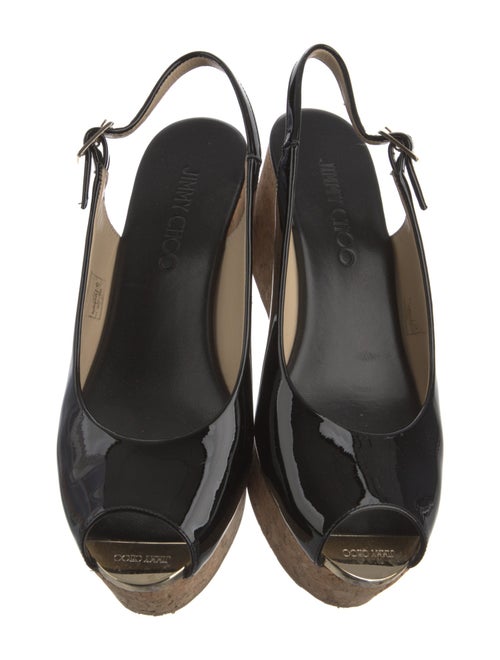 Jimmy Choo Patent Leather Slingback Sandals