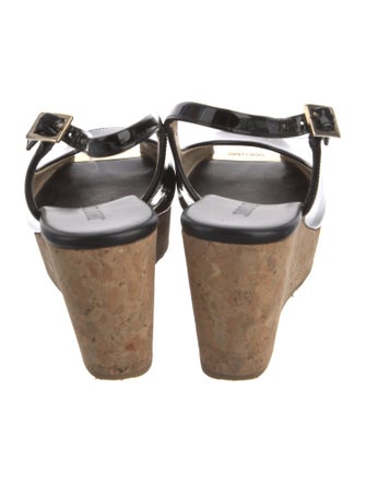 Jimmy Choo Patent Leather Slingback Sandals