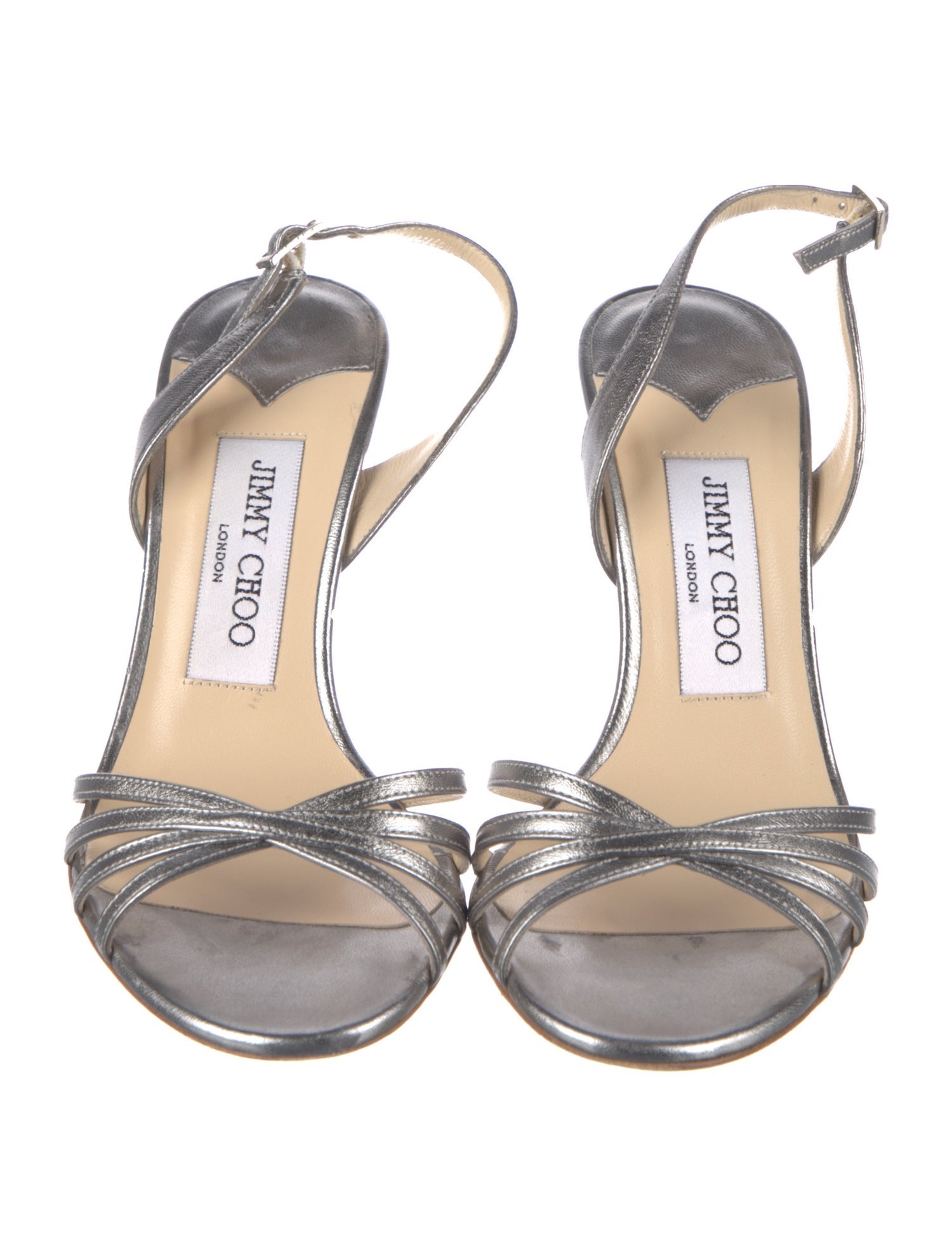 Jimmy Choo Leather Slingback Sandals