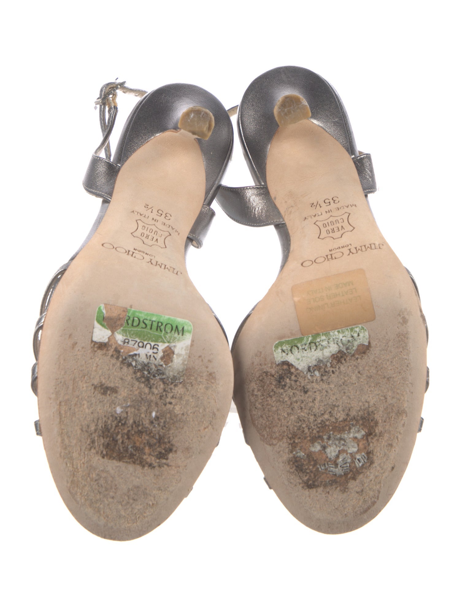 Jimmy Choo Leather Slingback Sandals