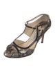 Jimmy Choo Snakeskin Animal Print Sandals