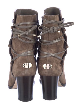 Jimmy Choo Suede Animal Print Boots