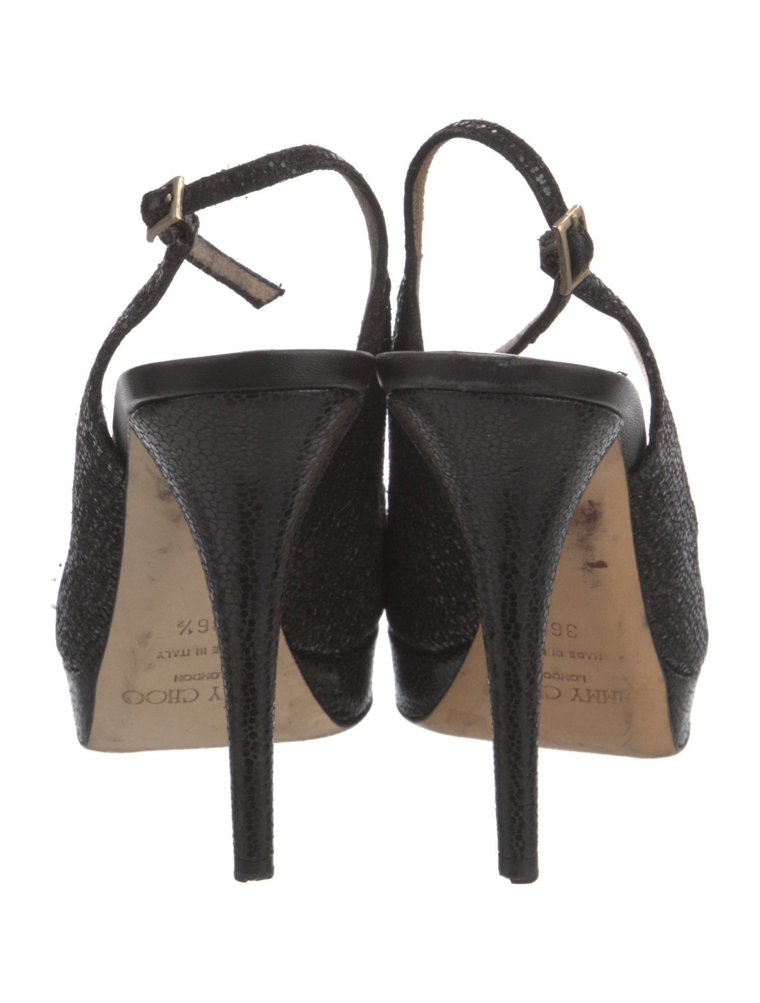 Jimmy Choo Glitter Glitter Accents Slingback Pumps