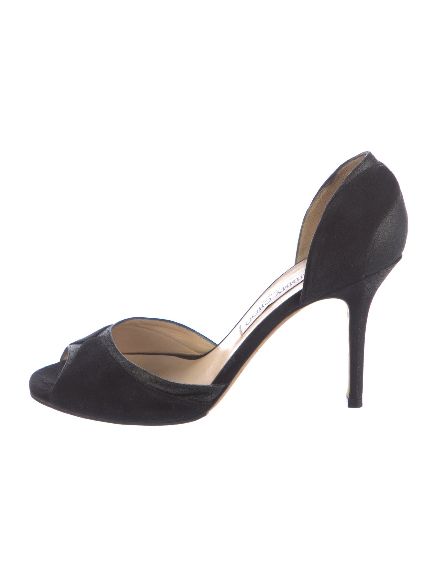 Jimmy Choo Suede Glitter Accents Sandals