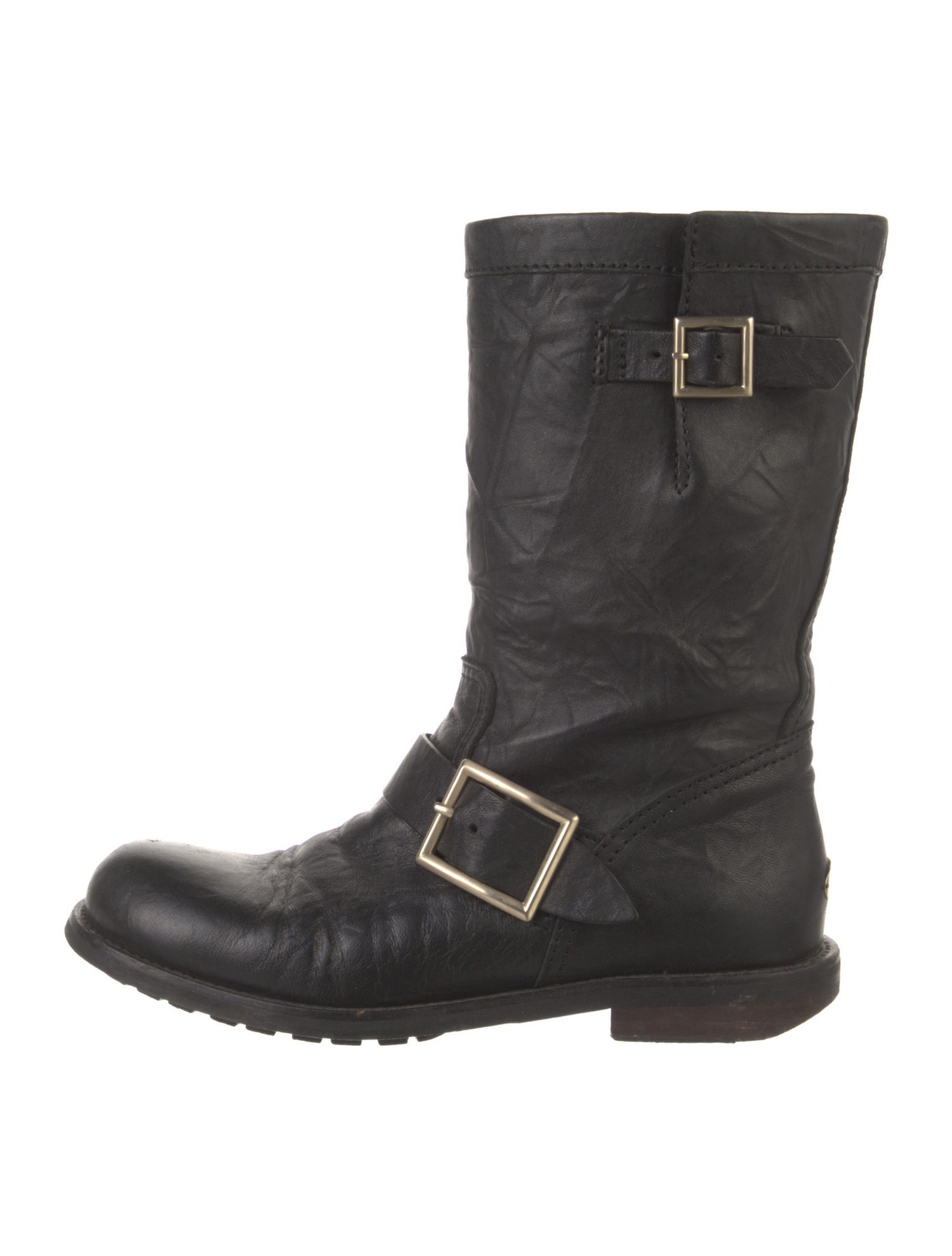 Jimmy Choo Leather Moto Boots