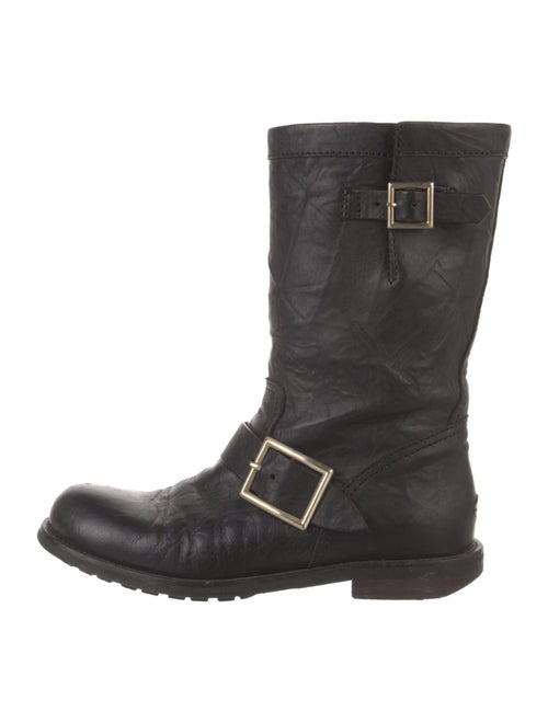 Jimmy Choo Leather Moto Boots
