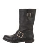 Jimmy Choo Leather Moto Boots