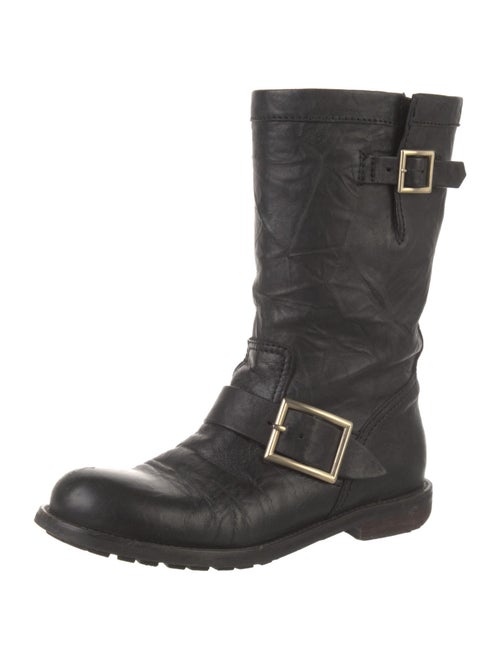 Jimmy Choo Leather Moto Boots