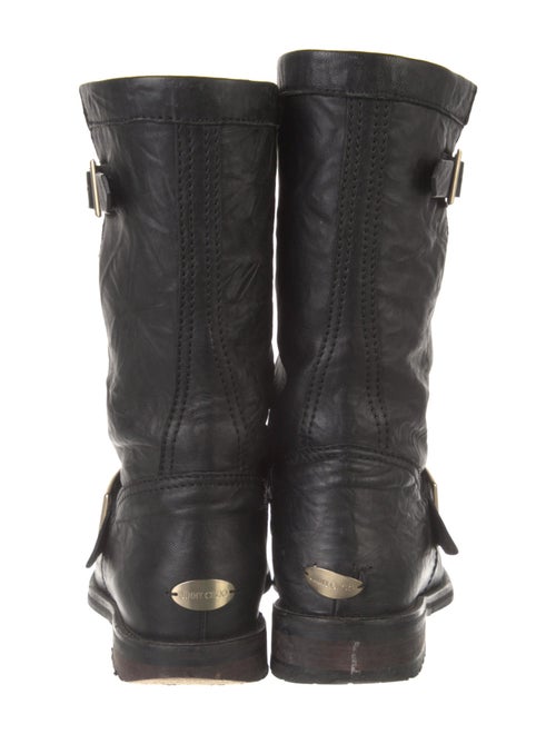Jimmy Choo Leather Moto Boots