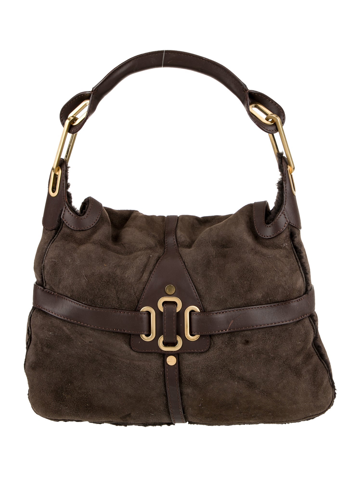 Jimmy Choo Suede Top Handle Bag