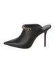 Jimmy Choo Leather Chain-Link Accents Mules